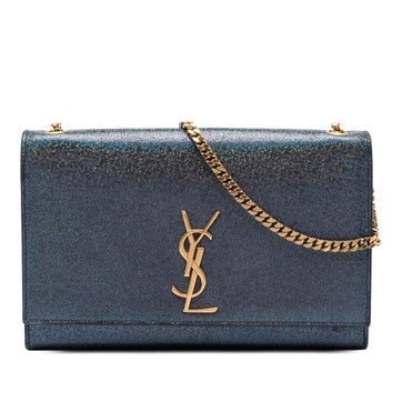 Medium Glitter Leather Monogram Kate Crossbody