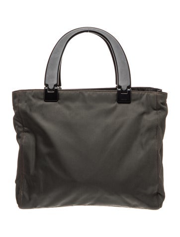 Tessuto Nylon Top Handle Bag