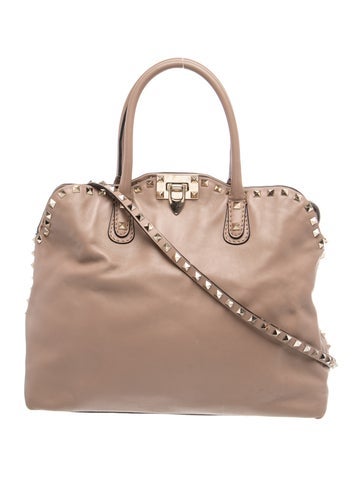 Rockstud Top Handle Bag
