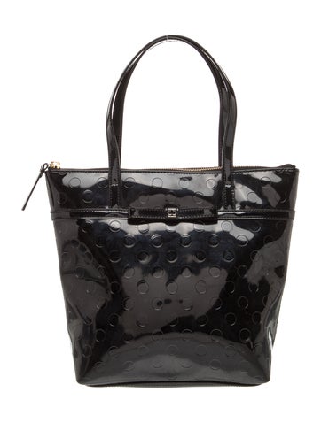 Patent Leather Top Handle Bag
