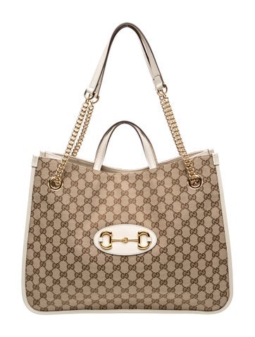 GG Canvas Horsebit 19 Large