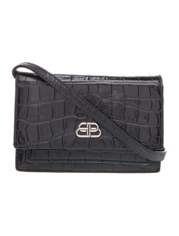 Embossed Leather Shoulder Bag