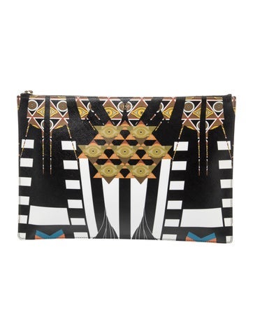 Saffiano Leather Clutch