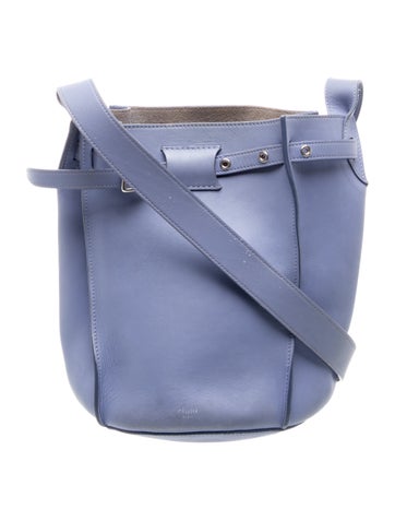 Leather Big Bucket w/Strap