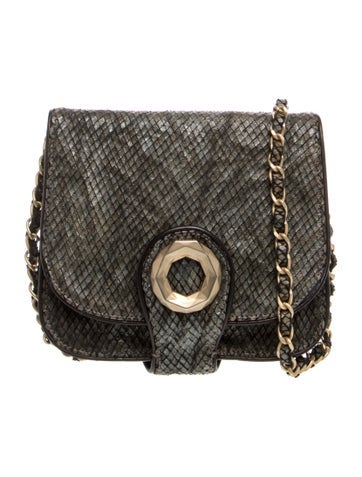 Embossed Leather Crossbody Bag Vintage