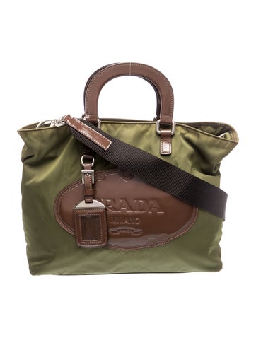 Tessuto Nylon Top Handle Bag
