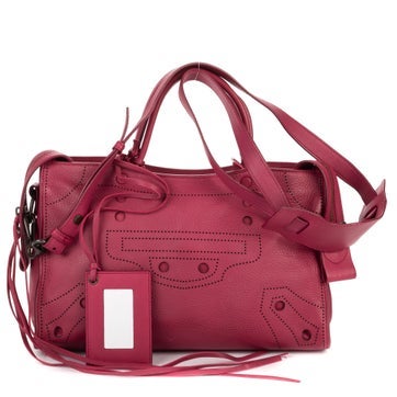 Leather Blackout City Bag