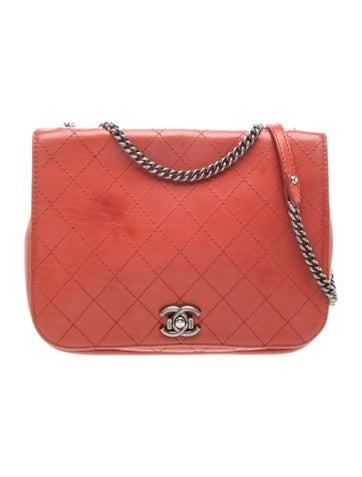 Quilted Messenger Flap Bag