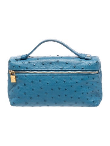 Ostrich Top Handle Bag L19