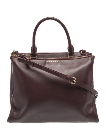 Leather Top Handle Bag