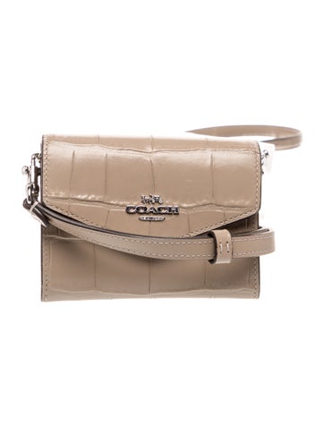 Leather Envelope Wallet With Strap Mini