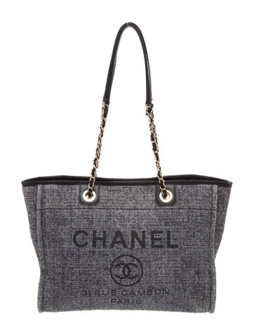 Small Raffia Deauville Shopping Bag