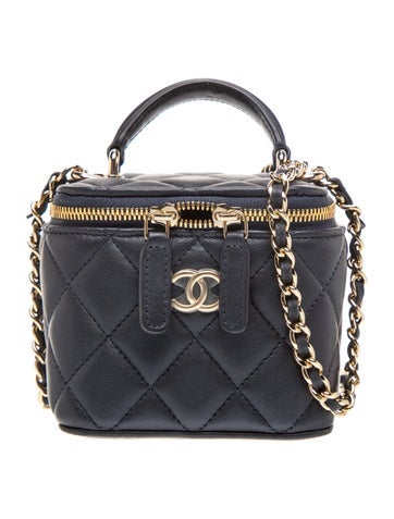 Quilted Lambskin Mini Vanity Case