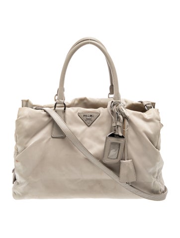Enameled Metal Triangle Top Handle Bag