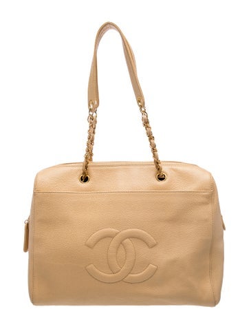 Caviar Coco Mark Chain Tote
