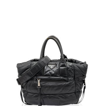 Calfskin Bomber Tote