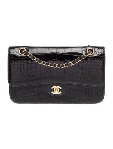 Classic Medium Alligator Double Flap Bag
