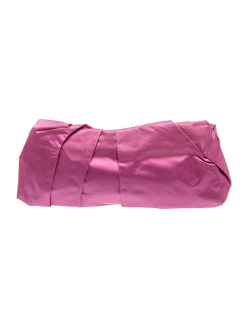 Enameled Metal Triangle Clutch
