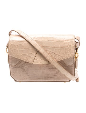 Embossed Leather Shoulder Bag