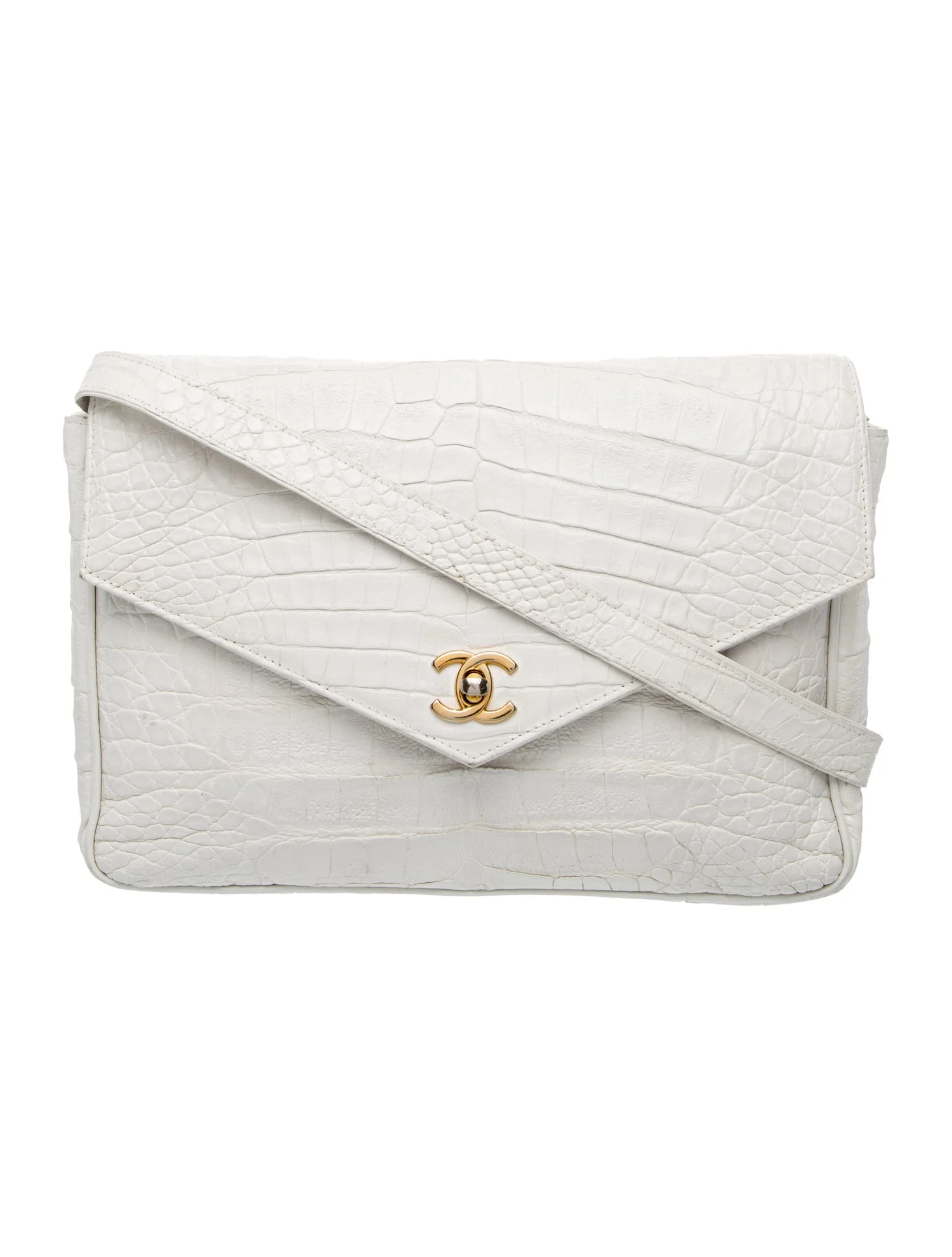 Vintage Crocodile Crossbody Bag