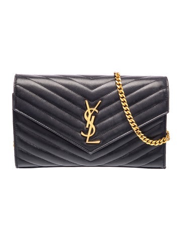 Chevron Envelope Chain Wallet Small