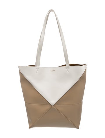 Leather Puzzle Fold Tote Medium 2024