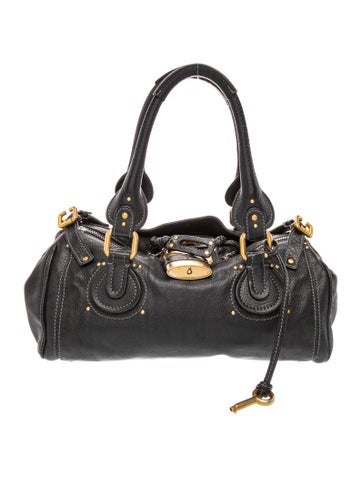 Leather Paddington bag Mini