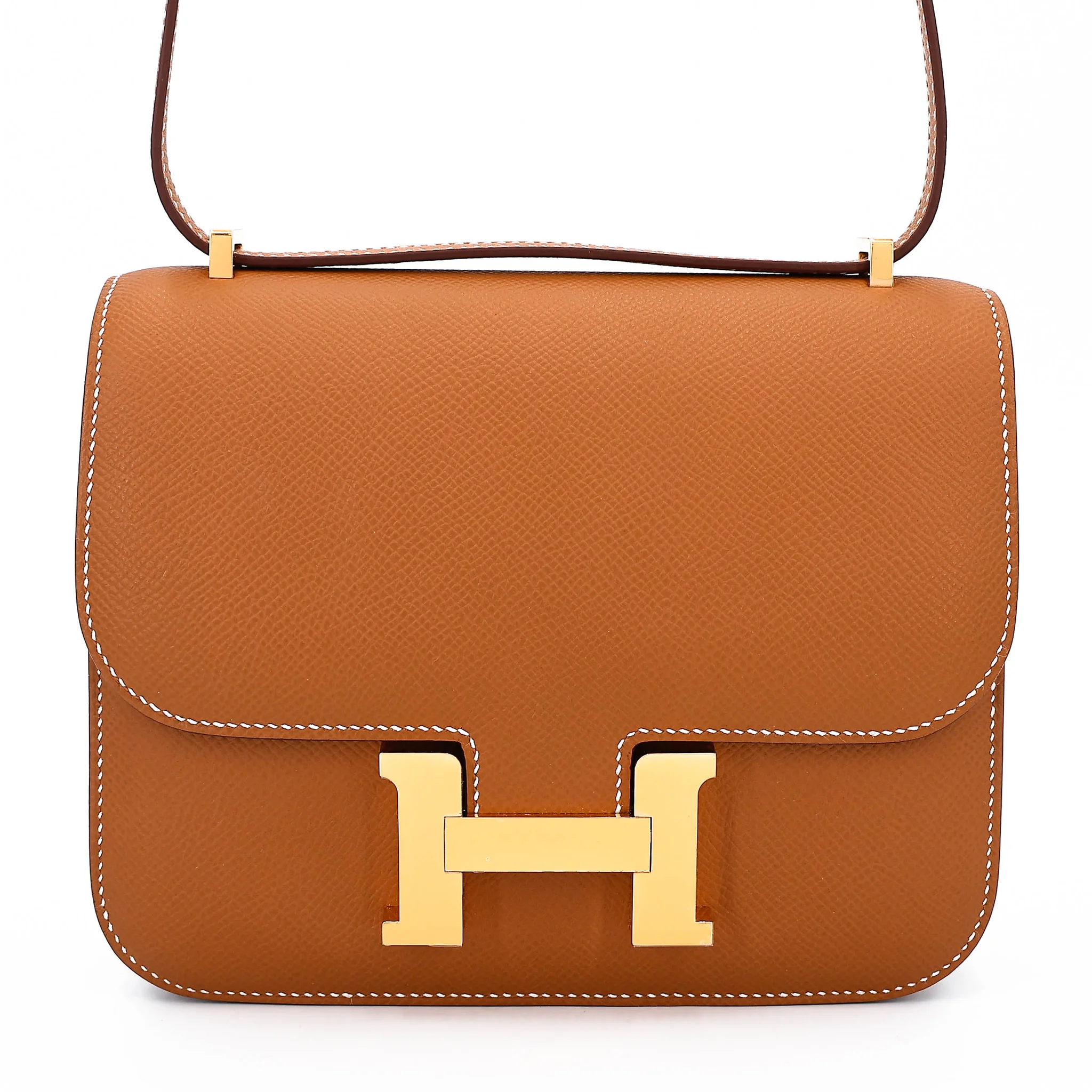 Brand New ( Rank N ) HERMÈS Constance Mini Gold (37) Epsom Gold hardware G (2026)