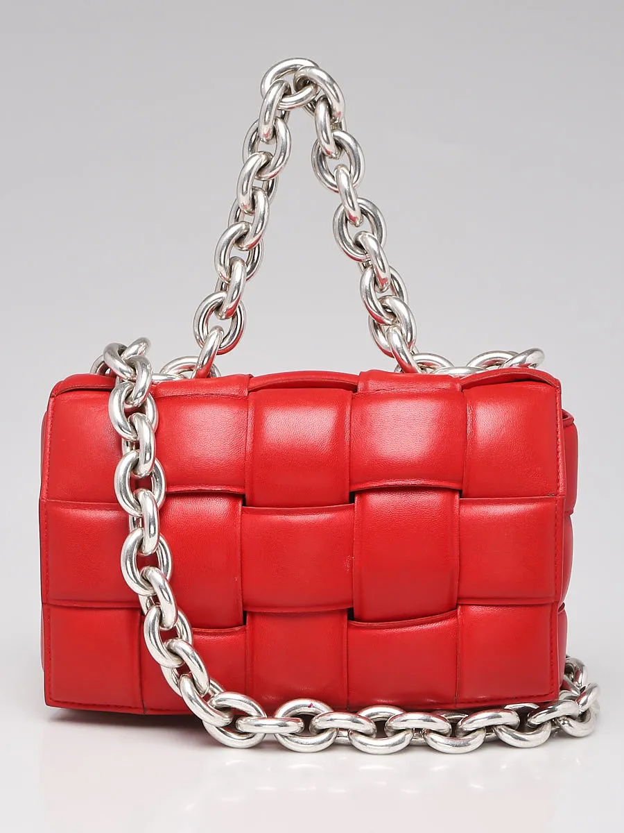 Bottega Veneta Bottega Veneta Nail Polish Woven Leather Maxi Weave Padded Cassette Chain Bag
