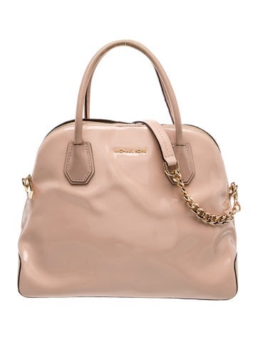 Patent Leather Top Handle Bag