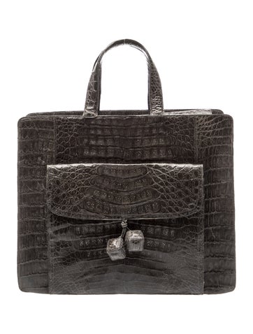 Alligator Top Handle Bag