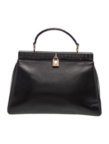 Leather Top Handle Bag
