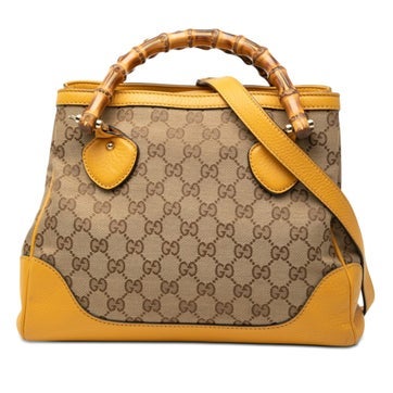 GG Canvas Bamboo Diana Top Handle Tote