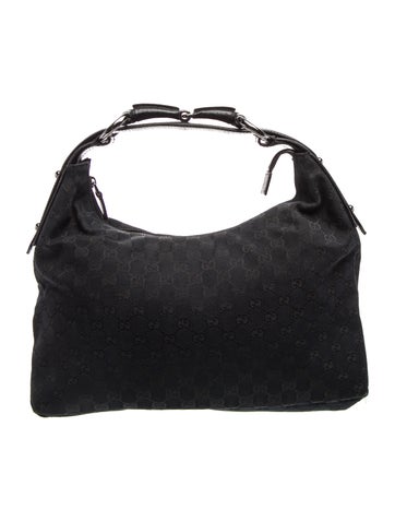 GG Canvas Horsebit Medium