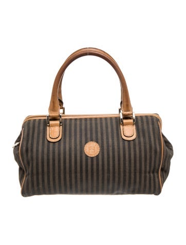 Fendi Pequin Boston Vintage