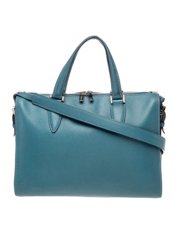 Leather Top Handle Bag
