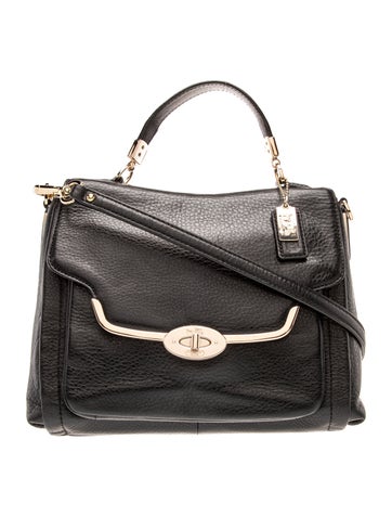 Coach Leather Restored Madison Sadie Flap Satchel