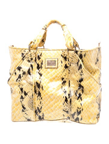 Embossed Leather Top Handle Bag