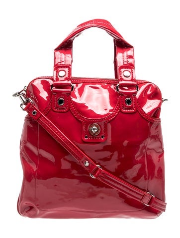 Patent Leather Top Handle Bag