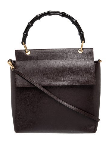 Bamboo Top Handle Bag Vintage