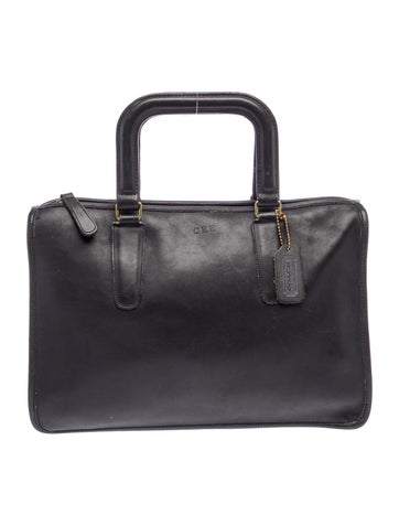 Leather Top Handle Bag