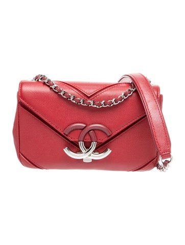 Macro Chevron Flap Bag
