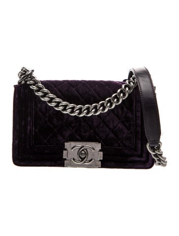 Small Velvet Boy Bag