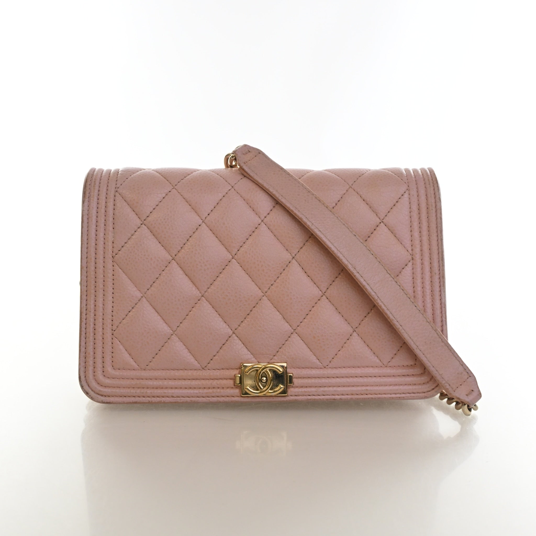Chanel Caviar Boy Wallet On Chain (WOC)