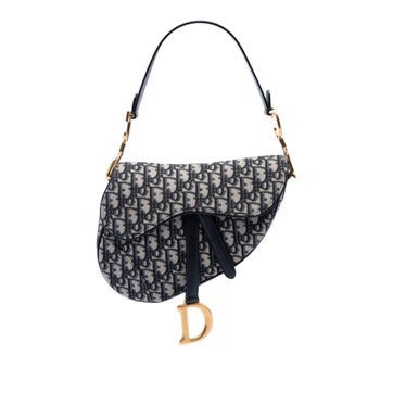 Oblique Canvas Saddle Bag