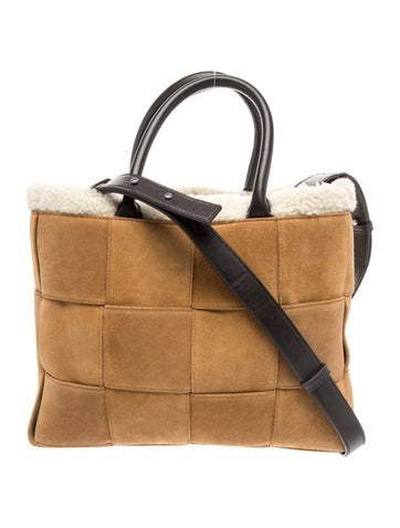 Suede Small East-West Arco Tote