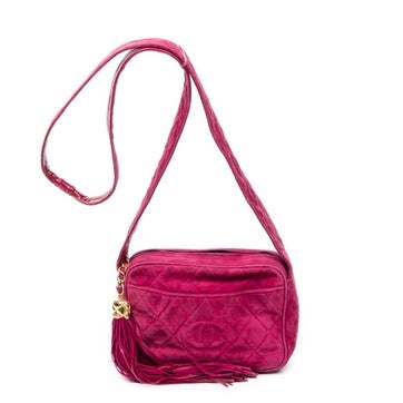 Leather Mini CC Fringe Tassel Camera Bag