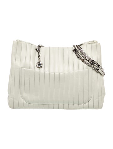 Vertical Quilted Large Mademoiselle Tote