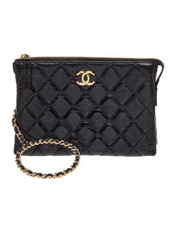 Crumple Quilted Clutch