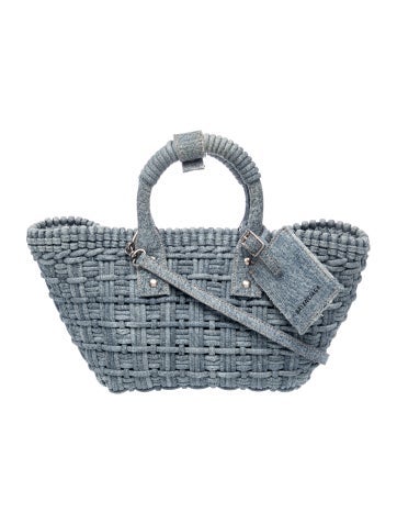 Denim Bistro Panier Basket Bag